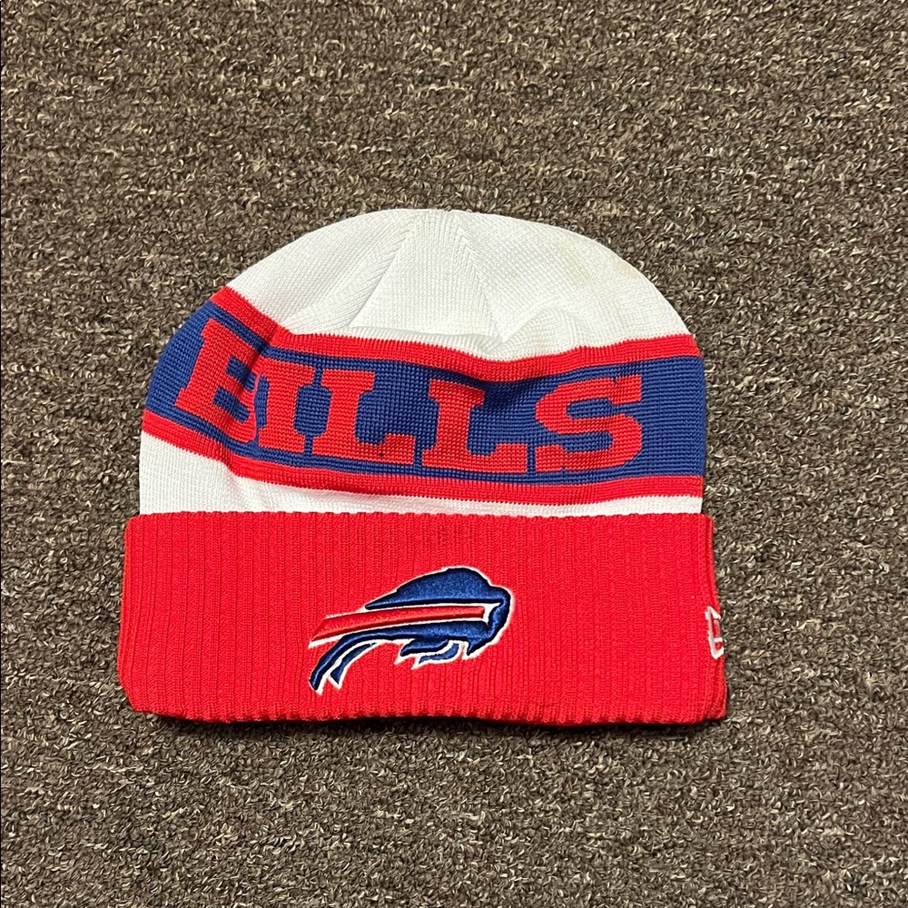 New Era Kids Buffalo Bills Beanie - Red, Blue, and White
